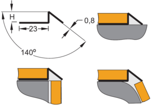 Схема профиль под плитку KS