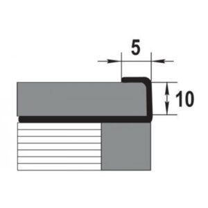 профиль для плитки K профиль для плитки K схема из нержавейки
