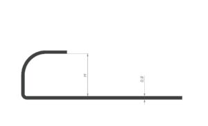 Схема профиль для плитки нержавейка Схема профиль для плитки нержавейка