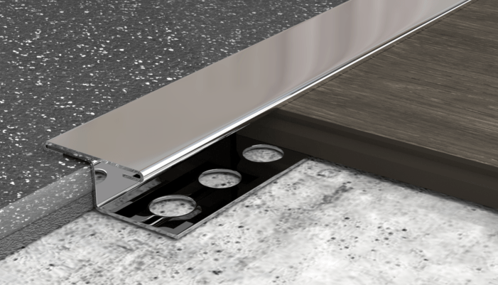 Т образный профиль для плитки из нержавейки